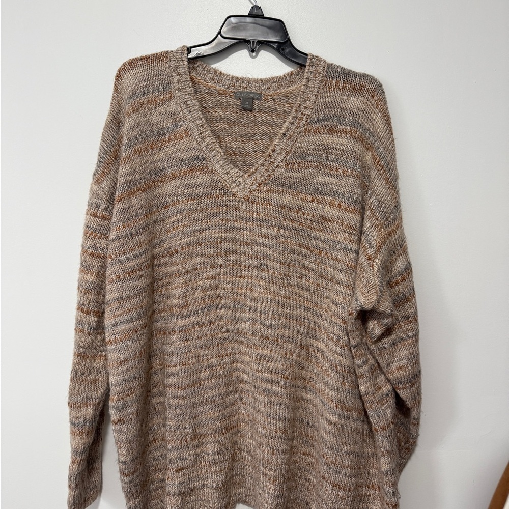 Elegant Tan‎ V-Neck women’s  Sweater size 3X